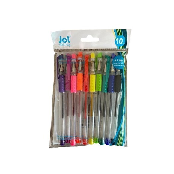 JOT 5x7 Journal w "Let the Sun Shine In" Sticker Pack / JOT 10-Pc Gel Pens SET - Picture 6 of 9